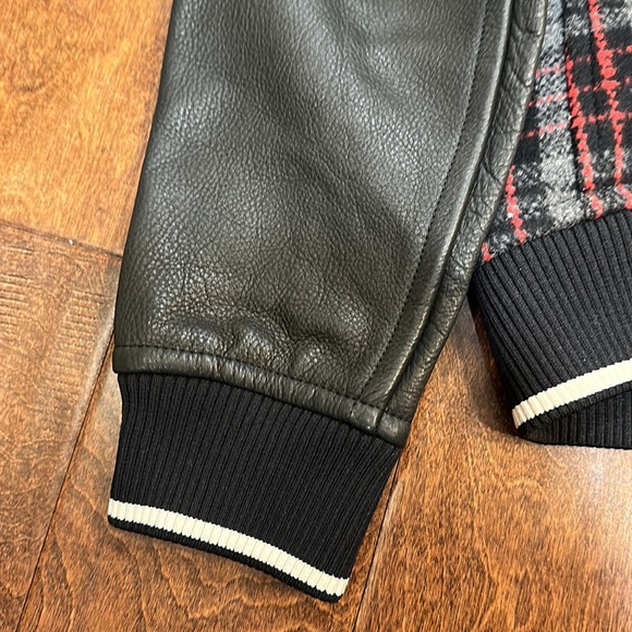 Coach wool varsity jacket with leather sleeves - Picture 6 of 7